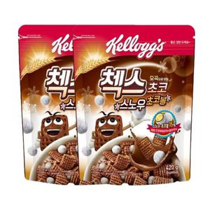 켈로그 오곡으로만든 첵스초코 스노우초코볼 420g 2개