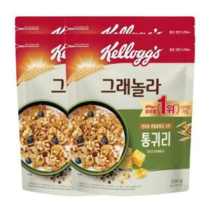 켈로그 통귀리 그래놀라 500g 4개