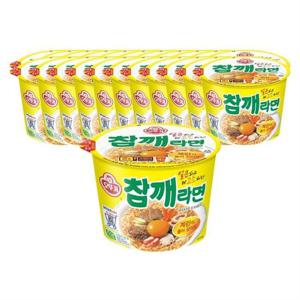 오뚜기 참깨라면 컵라면 110g 24개