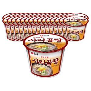 농심 사리곰탕 큰사발 111g 32개