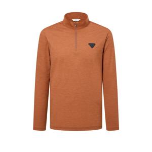 헤지스 골프 24FW 가격인하오렌지멜란지 남성 두잉 반집업 긴팔 티셔츠 HUTS4C614O3