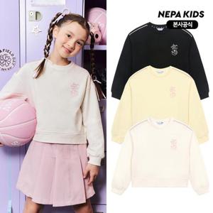 [네파키즈/택가69,000] KK65306 러브 크롭 맨투맨 본사직영