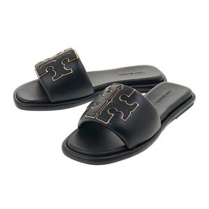 [토리버치] 여성 더블 T 로고 슬라이드 뮬 79985 013