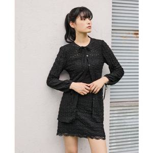 [플라스틱아일랜드] (PQ3WB962) [LUEUR]롱기장 엠보 블라우스