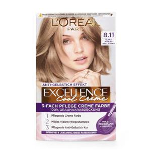 로레알 엑셀랑스 염색약 쿨 크림 라이트 블론드 8.11
