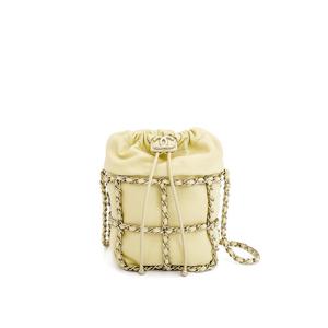 [엘러브] 샤넬 체인 네트 버킷백 라이트옐로우 4ET1214