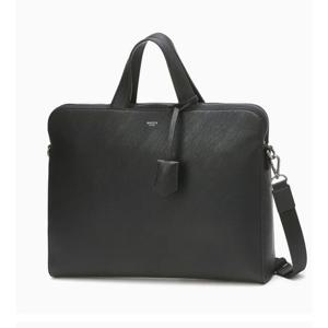 [헤지스ACC] 블랙 로고배색 가죽 서류가방 HJBA4F412BK