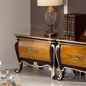 유캐슬 벤티 엔틱 원목 1단 협탁