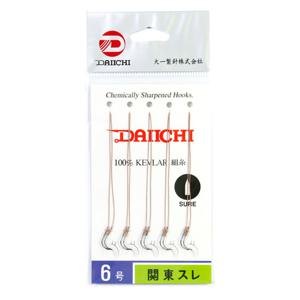 다이치 2본 관동 스레 무미늘 묶음바늘 민물목줄