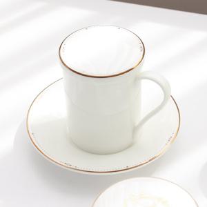 [한국도자기]본차이나 골드위시스 1인 뚜껑받침머그 세트 3P