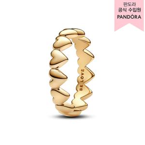 [판도라(주얼리)][판도라][백화점 보증서 제공]로우 오브 하트 링(샤인)_163427C00