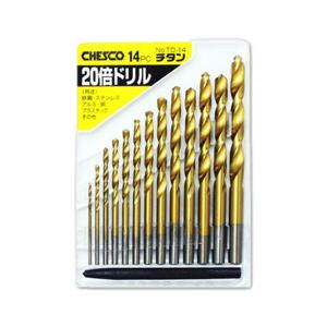 스텐기리 코발트 티타늄코팅 강철 드릴비트 14PCS