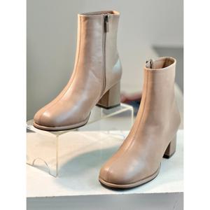 [리바디]쥬비 지퍼 통굽 앵클 부츠 6cm 2023RV3860