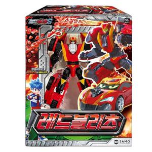 [애들랜드]SAMG 메탈카드봇S 레드블리츠 변신 로봇 장난감