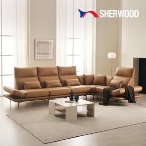 루앙 8인용 코너형 이태리 천연통가죽 스윙 헤드 기능성 소파