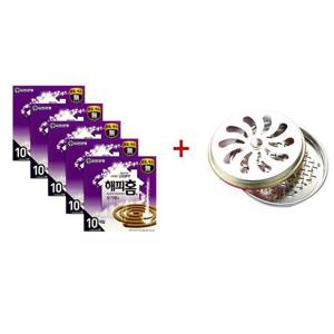 해피홈 10개입모기향X5개(모기향연소기1개포함)