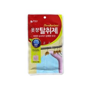 옷장 탈취제 아쿠아향 2g 고리 걸이형 냄새 악취
