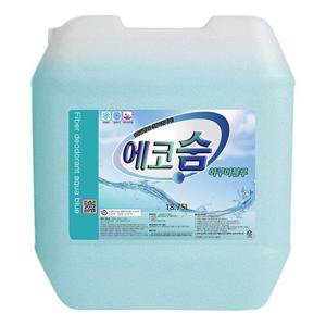대용량 섬유탈취제 에코숨 18.75L 아쿠아블루향