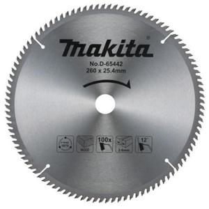 마끼다 팁쏘 목재용 D-65442 (260-100T) 원형톱 날