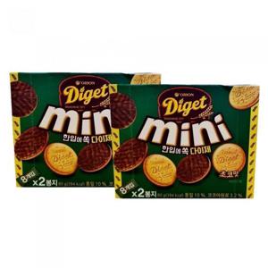 오리온제과 다이제 미니 초코 80g 2개