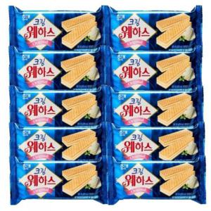 해태제과 크림 웨하스 50g 10개