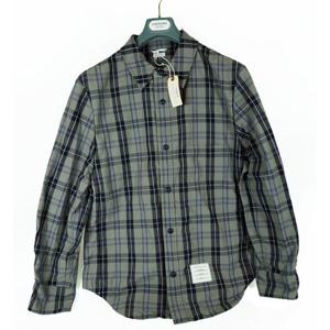 톰브라운 타탄 나일론 체크 셔츠 자켓 MJO055AF0035035