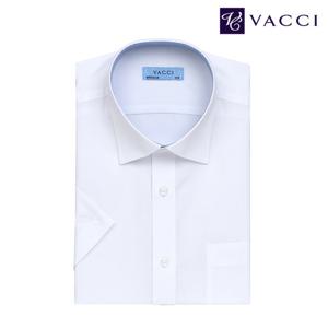 바찌 솔리드 비즈니스 일반핏 반소매 셔츠 화이트 VD1N2BR201A0