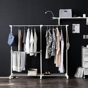 [하우스레시피] 듀코 확장형 더블 행거 (화이트)