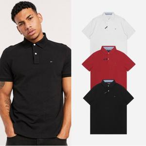 타미힐피거 커스텀핏 카라 반팔 티셔츠