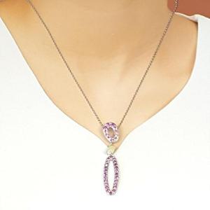 [블루케이] 밀크오팔 토르마린 원석목걸이240812-12