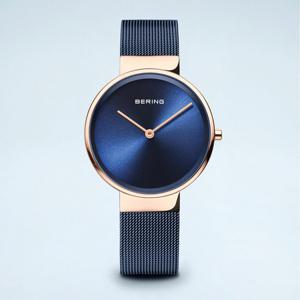 [마션틴트(잡화)][베링] 14531-367 여성용 에센셜 블루/로즈골드 31mm