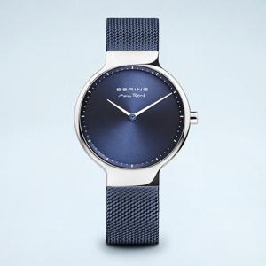 [마션틴트(잡화)][베링] 15531-307 여성용 컨투어 블루/실버 31mm