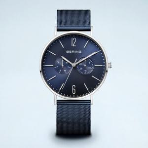 [마션틴트(잡화)][베링] 14240-303 남성용 클래식 142 블루/실버 40mm