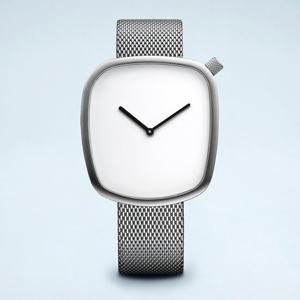 [마션틴트(잡화)][베링] 18040-004 남성용 페블 올실버 40mm