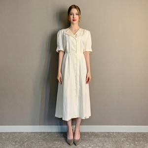 [파슨스] Plain.Back Strap Puff Dress   [PW2R3OP03]