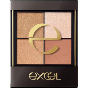 엑셀 (엑셀) 리얼 클로즈 섀도우 CX01 (태슬 뮬) 뉘앙스 컬러 아이 섀도우 팔레트 4 컬러 3 텍스처 (샤이니, 글리터, 매트) 1 (x 1) CX01 (태슬 뮬)