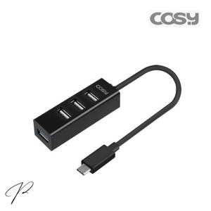 COSY 코시 UH2011C 모던타입C USB3.0+2.0 4포트허브 (블랙)