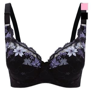 여성 편한 와이어 홑겹 E F G H 컵 브라 브래지어