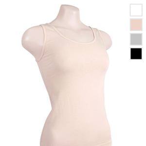 제임스딘 여성 편한 면 스판 베이직 민소매 런닝