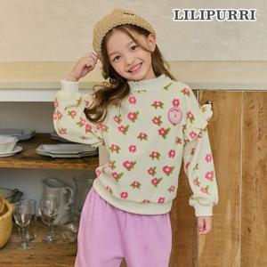 [릴리푸리]릴리푸리 포근플라워맨투맨(아이보리)