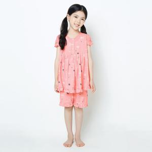 BYC 여 아동 반팔 실내복 여름 잠옷 세트 NRG0002