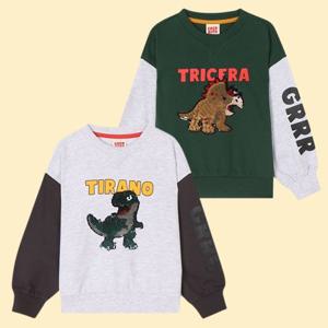 [코코리따]디노 스팽글 스웨트티셔츠CEMA248E2