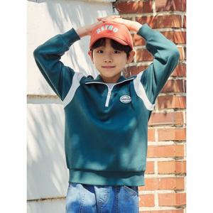 [탑텐키즈]남아) 테마 클래식캠퍼스 피케 카라 스웨트셔츠MKE3TR1203