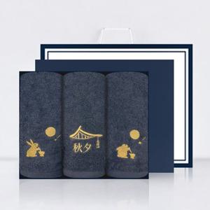 [송월타올]송월타올 추석 명절 금토끼 호텔수건 130g 3매 선물세트(쇼핑백) 기념수건 답례품