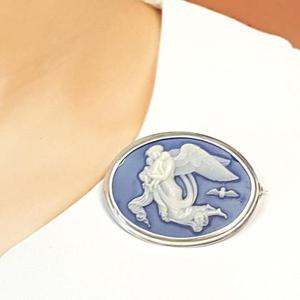 [블루케이] 실버925 천사 까메오 브로치240903-02