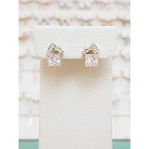 볼라레 세이브존01 친구생일선물 엣지 사각 커팅 은침 귀걸이 LE797