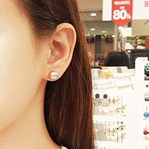 볼라레 세이브존01 써지컬스틸 은갈치10mm 진주귀걸이 DA101