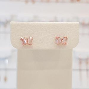 볼라레 세이브존01 30대선물 핑크 큐빅 나비 피어싱 SSP579