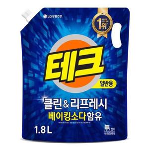 테크 클린앤리프레쉬 리필 1.8L 일반 x 6개