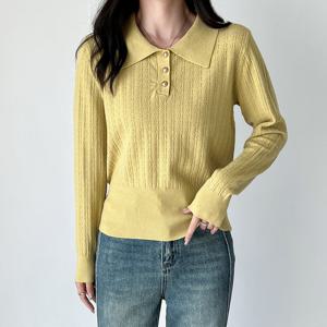 [에이시크] 시티브리즈 카라 니트 티셔츠 C24CKN613